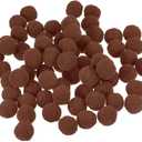 MECCANIXITY Pom Felt Balls Felting Fabric 1.5cm 15mm Dark Brown for Home Crafts Project DIY Pack of 100