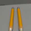2 Pack Wooden Jumbo Pencil for Prop Gifts Decor 14 Inch Funny Big Novelty Pencil with Cap Yellow