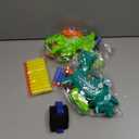 Dinosaur Toy Guns for Toddlers 3 4 5 6 7 8 Years Old, Idea Gift for Boys Birthday Valentines Easter Christmas Stocking Stuffers, Dino Blaster for Kids with 30 Foam Darts Compatible with Nerf, 2 Pack (Green)