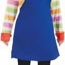 fun shack Kids Evil Doll Costume Childrens Possessed Horror Movie Dummy Dress Outfit (Small, Multicolored)