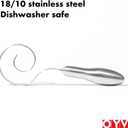OYV Seamless Dough Whisk, 18/10 Stainless Steel Danish Dough Wisk, 9" Bread Whisk for Sourdough, Cookies, Pizza, Pastry, Dishwasher Safe Dough Hook