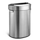 Home Zone Living 18 Gallon Commercial Trash Can with Removable Open Top Lid