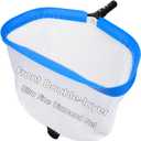 TidyMister New Diamond Netting Double-Layer Pool Net 18'' Heavy Duty Leaf Rake Pool Skimmer Net for Above Ground & Inground Pools Cleaning