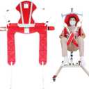 Patient Lift Sling Professional Hygiene Sling, Medical Commode Patient Lift Aid Transfer Sling for Elderly Shower Bath, Patient Lifts for Home Use, 500lbs (Medium-Sling&Head Support)