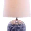 JONATHAN Y JYL5044A Ronald 21" Ceramic LED Table Lamp Coastal Contemporary Bedside Desk Nightstand for Bedroom Living Room Office College Bookcase LED Bulb Included, Navy
