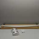 Zenna Home Rustproof Double Curved Shower Curtain Rod, No Drill Adjustable Curved Tension Shower Curtain Rod for Bathroom, Easy Install, Rounded for Extra Room, 50 to 72 Inches, Satin Nickel