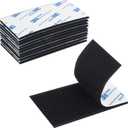 Hook and Loop Tape 2in x 4in 10 Pairs, Slef Adhesive Interlocking Strip, Mounting Tape Heavy Duty Adhesion, Picture Hanging Strips Fastener, Double Sided Carpet & Rug Fixation