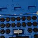 21PCS Wheel Locking Nut Key Kit Compatible with VW VAG Volkswagen, Wheel Lock Nut Socket Adapter Set, Wheel Anti-Theft Lug Nut Removal Tool, Anti-Theft Screw Remover