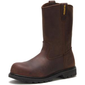 CAT Men's Revolver Pull-on Steel Toe Construction Boot (11.5, Brown)