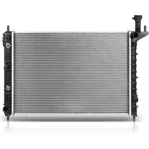 SCITOO Engine Cooling Radiator Compatible with 2008-2017 for Buick for Enclave 3.6L 2009-2017 for Chevrolet for Traverse 3.6L 2007-2016 for GMC for Acadia 3.6L Replace#13007, CU13007