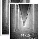 DOAI ART 18x24 Poster Frame 2 Pack, White 18 x 24 Picture Frames for Horizontal or Vertical Wall Mounting, Scratch-proof Safe and Artistic Large Photo Frame Wall Art