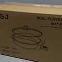 Hot Pot Electric Hot Pot with Divider, Large 6L Nonstick Dual-Sided Shabu Shabu Pot Dual-Flavor hotpot electric 1500W with Adjustable 5-Temperature Control Perfect for Family Dinners & Parties