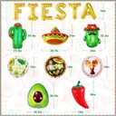 Fiesta Party Decorations Set, Big Taco Party Decorations Set - Pack of 15, Fiesta Taco Llama Cactus Avocado Chili Sombrero Balloons for Mexican Party Decorations, Mexican Theme Baby Shower Decorations