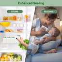10oz Breastmilk Storage Bottle, Compatible with Momcozy Milk Cooler 22oz & Spectra Pumps, Wide-Neck Collection Bottles for Pumping & Fridge, BPA-Free, Breastfeeding Essentials, 4PCS