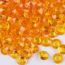 Wedding Table Acrylic Diamond Scatter Crystals Confetti Acrylic Gems Vase Fillers Rhinestones for Wedding, Bridal Shower, Vase Beads Decorations (10mm, Bisque)