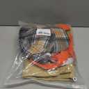 Adults Kids Costume Striped T-shirt Hat Straps Pants Outfit Halloween Cosplay Uniform Set (Medium)