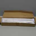 White Curtain Rods for Windows 28-48 inch, 2 Pack 5/8" Curtain Rod Set with Brackets, Splicing Adjustable Curtain Rod for Bedroom, Kitchen, Living Room, Matte White