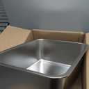 Stainless Steel Cat Litter Box - Metal High Sided Cat Pan, Large Stainless Steel Box, Indoor Litter Tray, Non Stick, No Smell, Easy to Clean, Pet Toilet Supplies for Kitten, Kitty, Rabbit