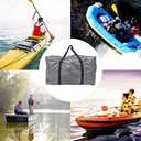 Life Large Capacity Inflatable Boat Canoeing Storage Bag Carrying Bag Pouch Foldable Storage Bag Organizer in Gray