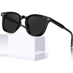 STGATN Sunglasses for Men Acetate UV400 Protection Anti-Glare Square Sun Glasses Driving Fishing Golf Hiking