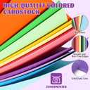 OcePor 150 Sheets Colored Cardstock 75 Colors, 8.5x11 Color Cardstock Bulk, 250gsm/92lb Assorted Colors Construction Paper for Printing, Card Making, Die Cutting, Crafts, Scrapbooking, Party