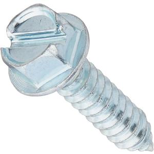 The Hillman Group 41040 Hex Washer Head Slotted Sheet Metal Screw, 14-Inch x 1-Inch, 25-Pack, zinc