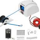 Electric Anchor Winch, 45 LBS Electric Anchor Winch for Boat 12 Volt Motor Towing Winches Boat Winch with Wireless Remote Control and 100FT Anchor Rope, Rope Strength 700 LBS