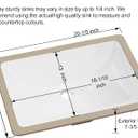 Undermount Bathroom Sink Rectangle, Hugsleek Interior Bowl Size 18 x 13 inch White Porcelain Ceramic Vessel Sink Under Counter Exterior Size 20x15in Rectangular Bath Sink Basin Lavatory Fireclay