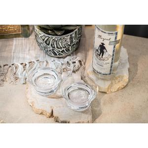 Mezcal and Spirits Sipping Glasses | Tequila Tasting Collection | Set of 2 | 5 oz Crystal Tasting and Drinking Glassware Copitas for Joven, Reposado, Anejo Mezcals | Stemless Liquor Sippers