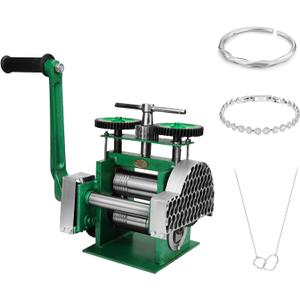 BEAMNOVA Rolling Mill Machine Jewelry Making Manual Hand Crank Tableting Jewelry Press Tool - Upgraded