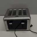 Touch screen Toasters 4 slice, Stainless Steel Digital Timer Toaster with Sound Function, 6 Bread Types & 6 Shade Settings, Smart Extra Wide Slots Toaster with Bagel, Defrost Functions, Gray