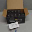 ELECTECK 10 Pack GFCI Outlets 15 Amp, Outdoor Weather Resistant (WR), SelfTest GFI Receptacles with LED Indicator, Ground Fault Circuit Interrupter, Screwless Wallplate Included, UL Listed, White