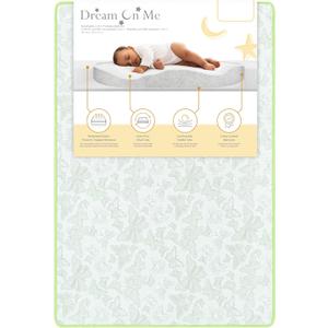 Dream On Me 2-in-1 Breathable Dual-Sided 3” Portable/Mini Crib Mattress – Waterproof Vinyl Cover, Firm Fiber Core, Promotes Airflow, GREENGUARD Gold Certified, Fits Standard Mini & Portable Cribs, 1 Count