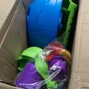 Step2 Rain Showers Splash Pond Water Table, Kids Water and Sand Activity Sensory Playset, Summer Outdoor Toys, 13 Piece Water Toy Accessories, For Toddlers 1.5+ Years Old, Blue & Green, 39 X 24 X 32