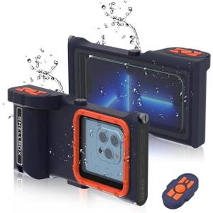 MRUOZRUI Bluetooth Connection 3rd Gen Diving Waterproof Case, Professional 15m/50ft Underwater Photo & Video Case for Snorkeling, Scuba Dive Waterproof Phone Case for iPhone/Samsung/Universal