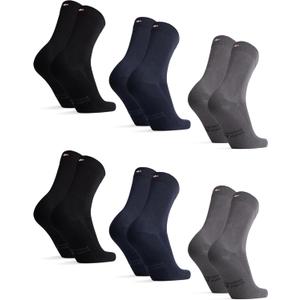 DANISH ENDURANCE Viscose Dress Socks, Premium, Soft, Breathable, Dress Socks for Men & Women, Unisex, 3-Pack (Multicolor (2 X Black, 2 X Navy, 2 X Grey))