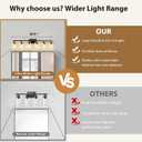 IZORRO Bathroom Light Fixtures, Modern Vanity Lights, Bathroom Lighting Fixtures Over Mirror with Clear Glass Shade, Wall Sconce for Living Room Cabinet Bedroom (Black and Gold, 6-Light)