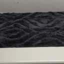 DEXDE Bathroom Rugs 20x32 Inches - Boho Bath Rug Geometric Non-Slip Machine Washable Soft Quick Dry Plush Bath Mat for Bathroom, White