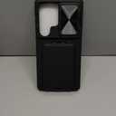 SSLOTSCASE for Samsung Galaxy S25 Ultra Case with Card Holder & Kickstand & Slide Camera Lens Cover, Silicone Edge Protection Rugged Heavy Duty Phone Case Cover for Galaxy S25 Ultra 5G 2025, Black