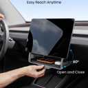 REEVAA Upgraded Tesla Model Y Hidden Under Screen Storage Box for Model Y 2020-2026 (Fit New Model Y Juniper) [One-tap Open & Stable Installation] Model Y Accessories, Center Console Organizer Tray