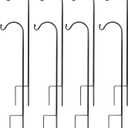 Urban Deco 8PK Heavy Duty Shepherds Hook, 37' Inch Tall Adjustable Height Shepards Hooks for Outdoors, Plant Hangers Garden Stakes, Plant Hooks Pole for Wedding, Garden, Outdoors
