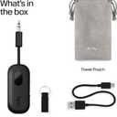 Twelve South AirFly Pro Bluetooth Wireless Audio Transmitter/Receiver for up to 2 AirPods/Wireless Headphones; Use with Any 3.5 mm Audio Jack, Black