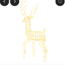 180CM Pre-Lit Christmas Reindeer, 3D Buck Xmas Decoration with 300 Warm White LED Lights