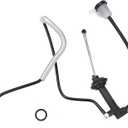 Pre-Bled Clutch Master Cylinder and Line Assembly Compatible with Ford Ranger Explorer 1995-2012 Fit for Mazda B2300 B2500 B3000 B4000 Navajo Replace CC649032 136.65719 07-140 M0724 PM0720