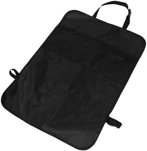 AKOOSY Car Seat Kick Mat with Storage Pockets, Automotive Backseat Organizer Bag, Seat Back Protector for Vehicle Rear Storage and Travel Use 2 pack