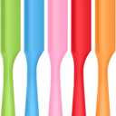 5pcs Silicone Jar Spatulas set, Cake Cream Spatulas Set, 9.8 inch Non-Stick Heat Resistant Mixing Butter Spatulas Baking Scrapers for Jars Blenders Cooking Stirring