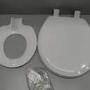 Mayfair NextStep Slow-Close Toilet Seat with Built-In Toddler Potty Training Seat, Removable, White, Round