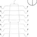Folding Closet Bra Storage Organizer Iron Material Long-Lasting Bra Holder for Wardrobe 2 Pack