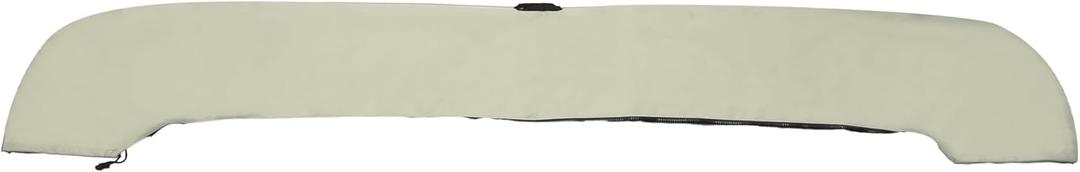 X AUTOHAUX Bimini Top Storage Boot Cover with Light Hole Boat Bimini Storage Bag 600D Polyester Canvas Sun Resist Universal for 3 Bow 4 Bow (91"-96"W, Beige)