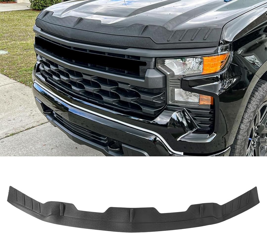Hood Deflector Hood Protector Compatible with Chevrolet Silverado 1500 2024 2023 2022 2021 2020 2019 Hood Protector Bug Deflector Stone Guard